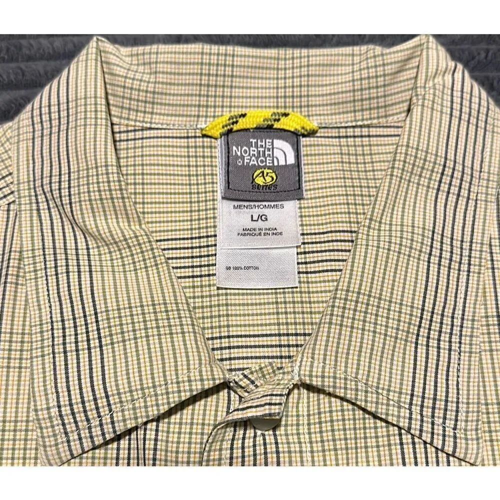 The North Face A5 Series Shirt Plaid Outdoor Cotton Men’s Size L